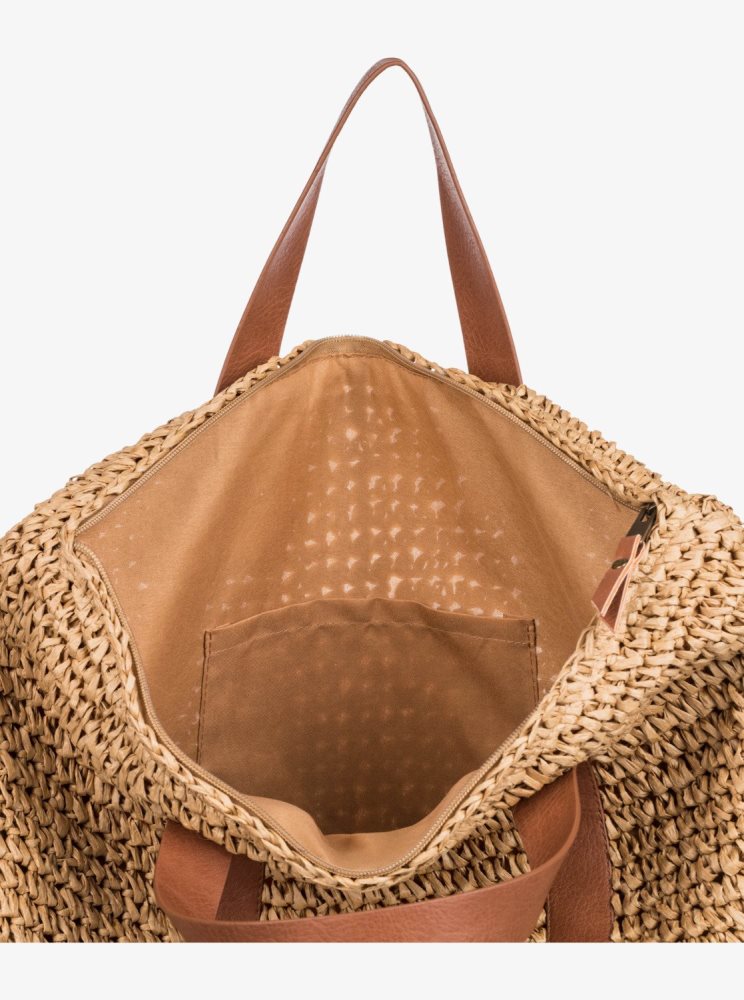 Sacs à Dos Roxy Beach Lover Medium Beige Femme | MCA-41355485