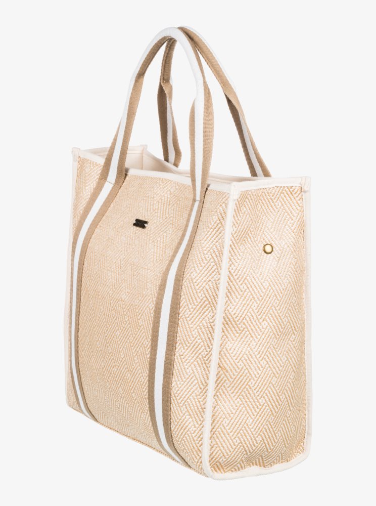 Sacs Roxy Seas The Day Tote Beige Femme | PIC-85527512