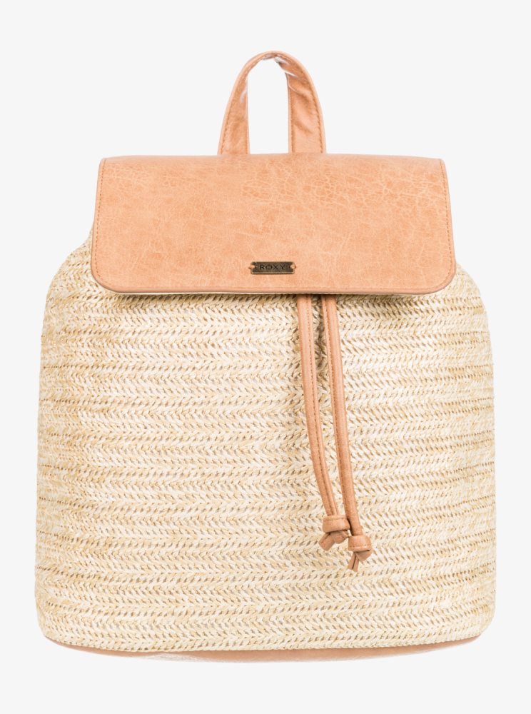 Sacs à Dos Roxy Party Waves Beige Femme | KEZ-78494071