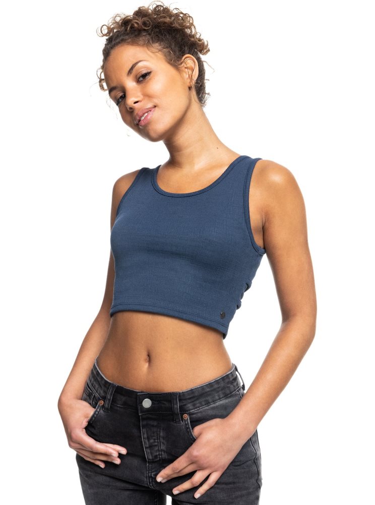 Hauts Roxy Good Keepsake Crop Indigo Femme | TBA-39135222