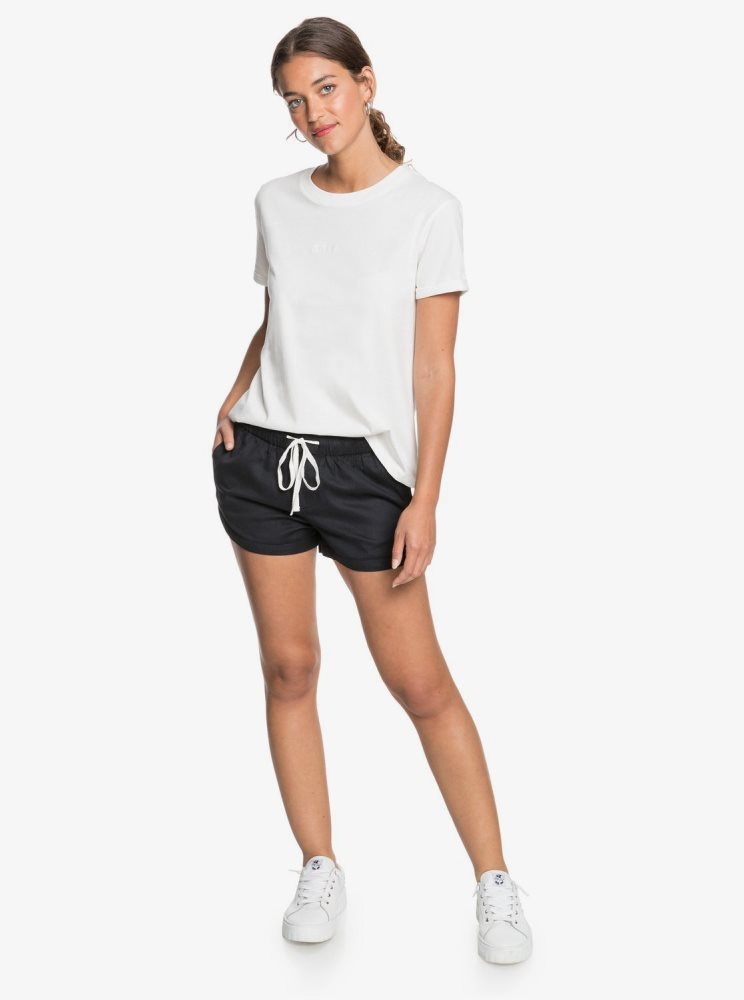 Shorts Roxy New Impossible Love Elasticized Noir Femme | KXG-05190882