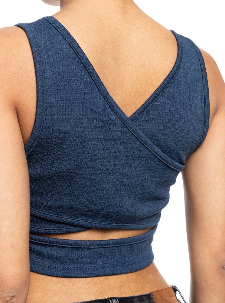 Hauts Roxy Good Keepsake Crop Indigo Femme | TBA-39135222