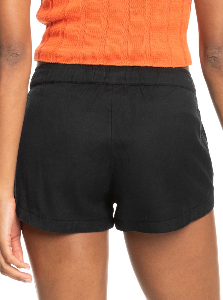 Shorts Roxy New Impossible Love Elasticized Noir Femme | KXG-05190882