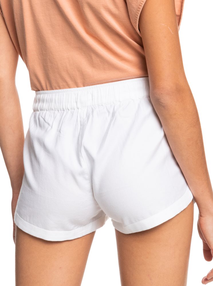 Shorts Roxy New Impossible Love Elasticized Blanche Femme | QUY-61749686