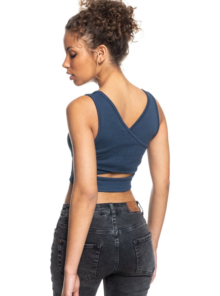 Hauts Roxy Good Keepsake Crop Indigo Femme | TBA-39135222