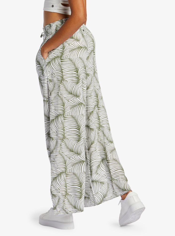 Pantalon Roxy Tropical Rhythm Beachy Vert Femme | YIX-06449846