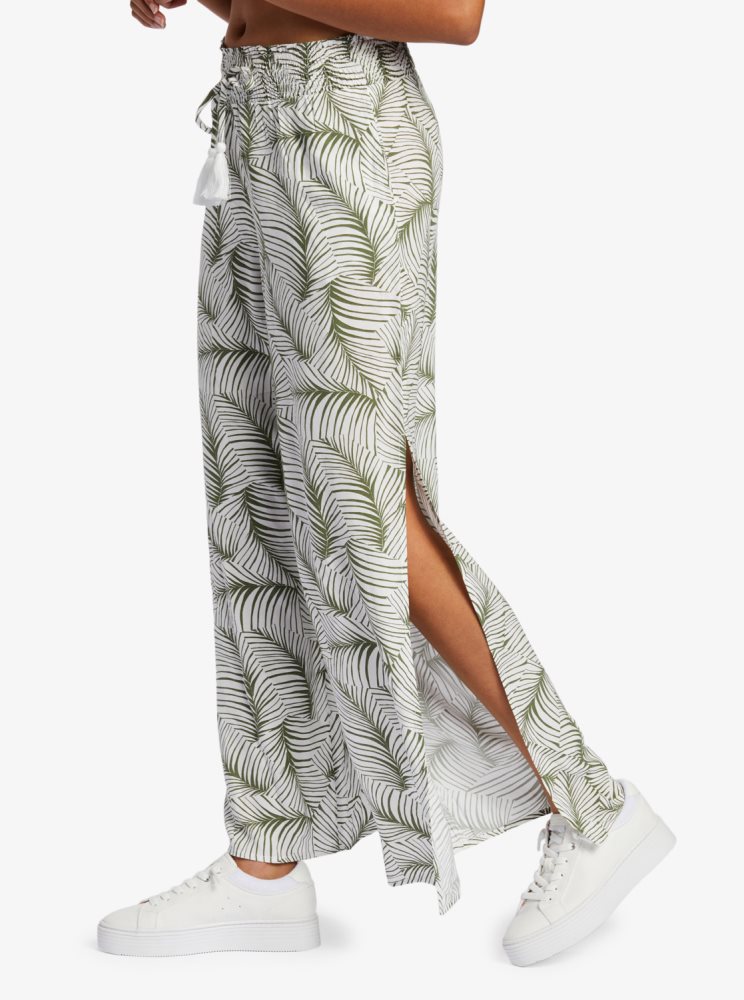 Pantalon Roxy Tropical Rhythm Beachy Vert Femme | YIX-06449846