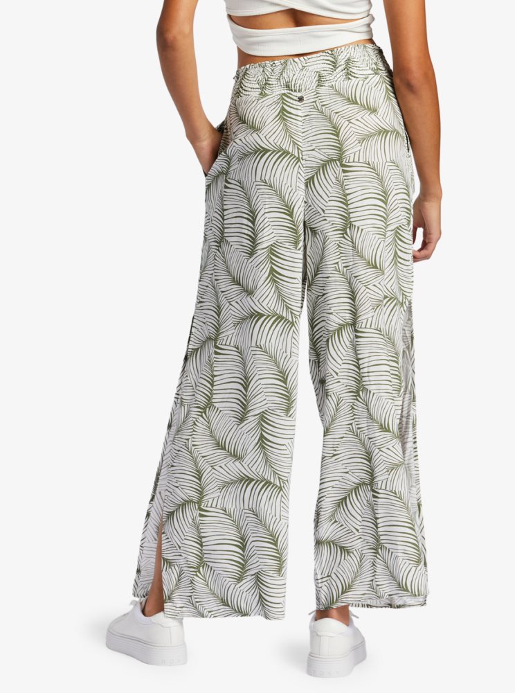 Pantalon Roxy Tropical Rhythm Beachy Vert Femme | YIX-06449846