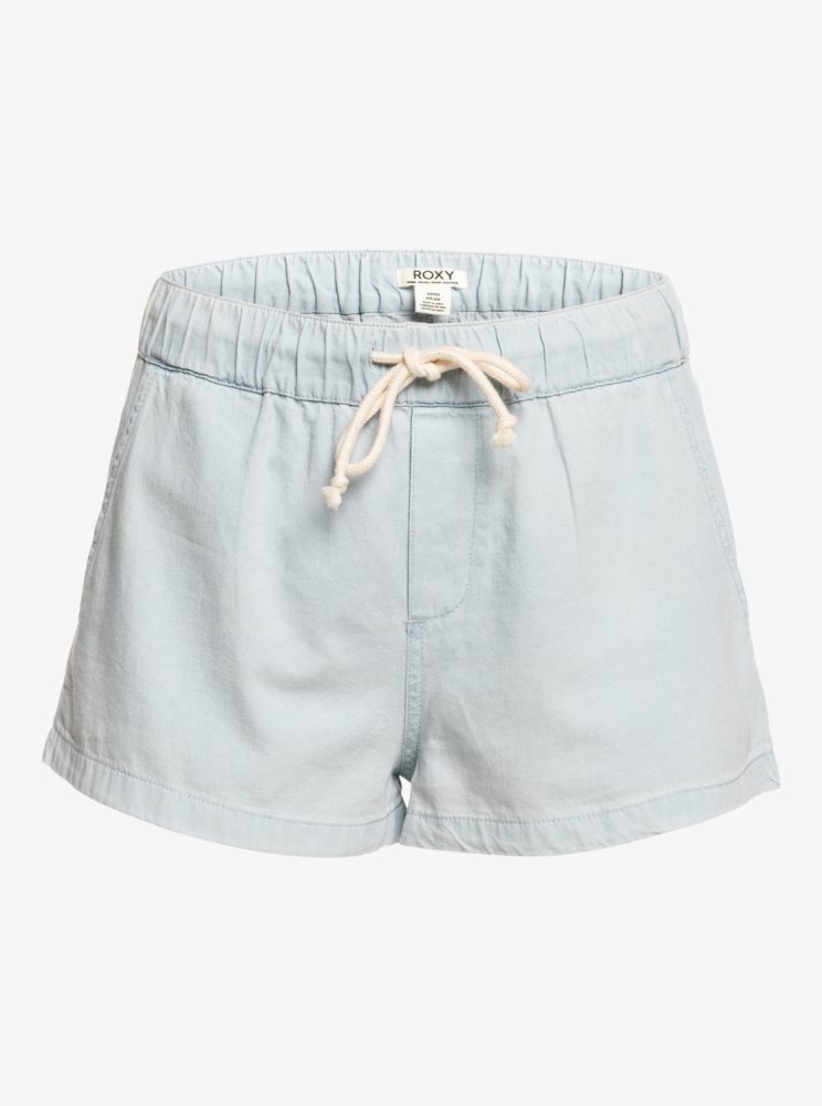 Shorts Roxy Go To The Beach Denim Bleu Femme | SPK-70784680