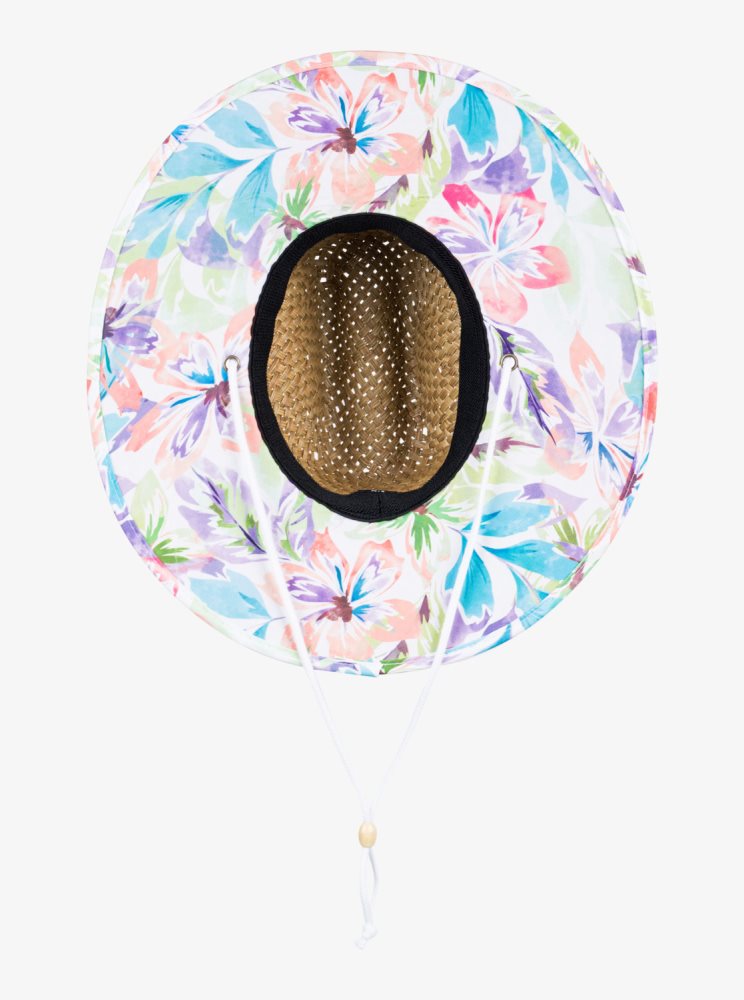 Chapeaux Roxy Pina To My Colada Printed Sun Blanche Femme | USL-21539248