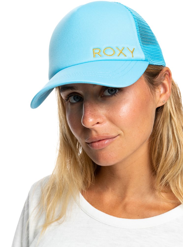 Chapeaux Roxy Finishline Trucker Bleu Femme | NEA-00821554