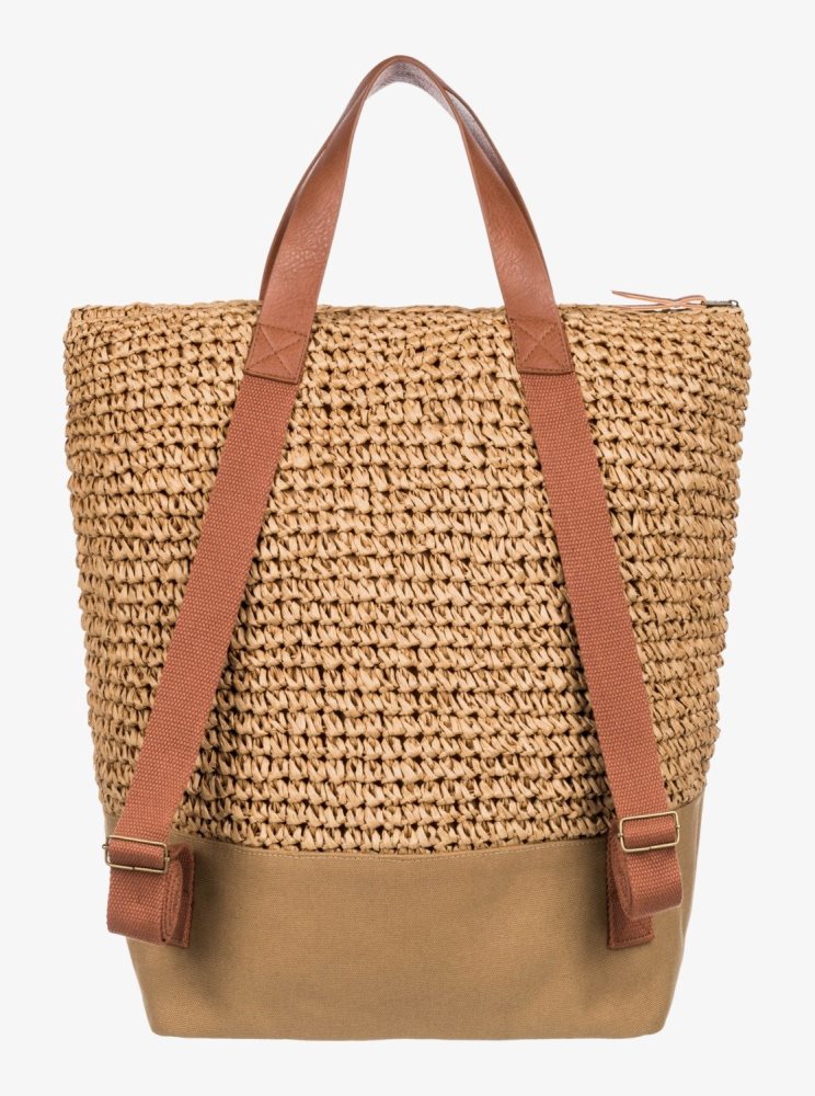 Sacs à Dos Roxy Beach Lover Medium Beige Femme | MCA-41355485