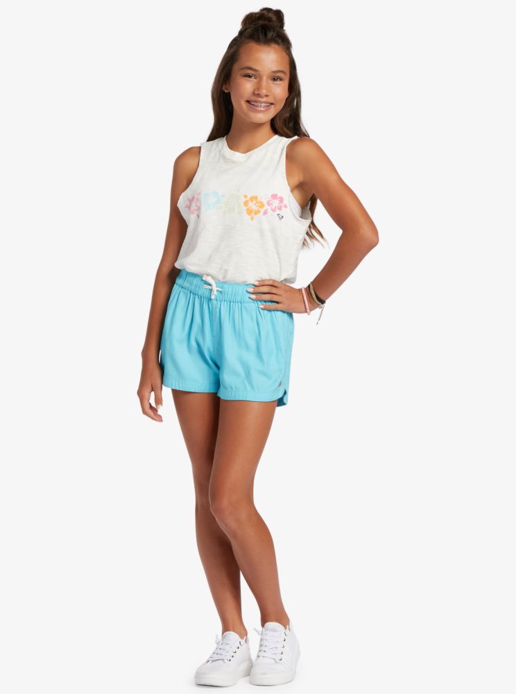 Shorts Roxy 4-16 Una Mattina Elastic Taille Bleu Enfant | MYO-31283782