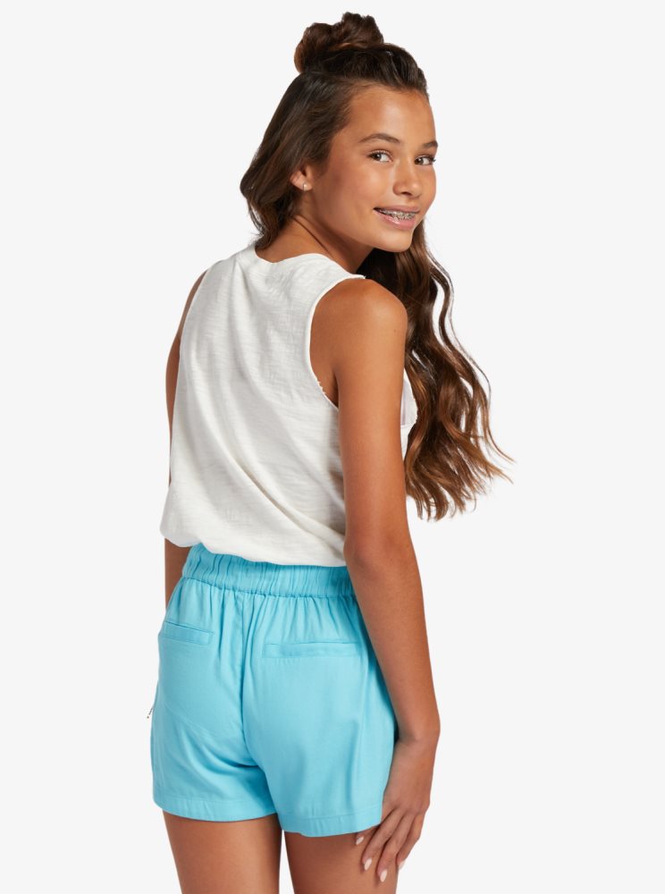 Shorts Roxy 4-16 Una Mattina Elastic Taille Bleu Enfant | MYO-31283782