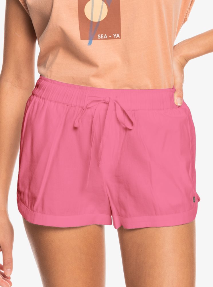 Shorts Roxy New Impossible Love Elasticized Rose Femme | UHX-00807465