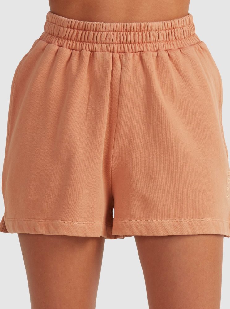 Shorts Roxy Tranquil Days Sweatshorts Orange Femme | CTG-52875031