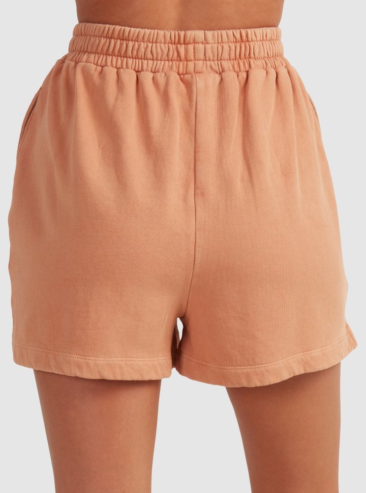 Shorts Roxy Tranquil Days Sweatshorts Orange Femme | CTG-52875031