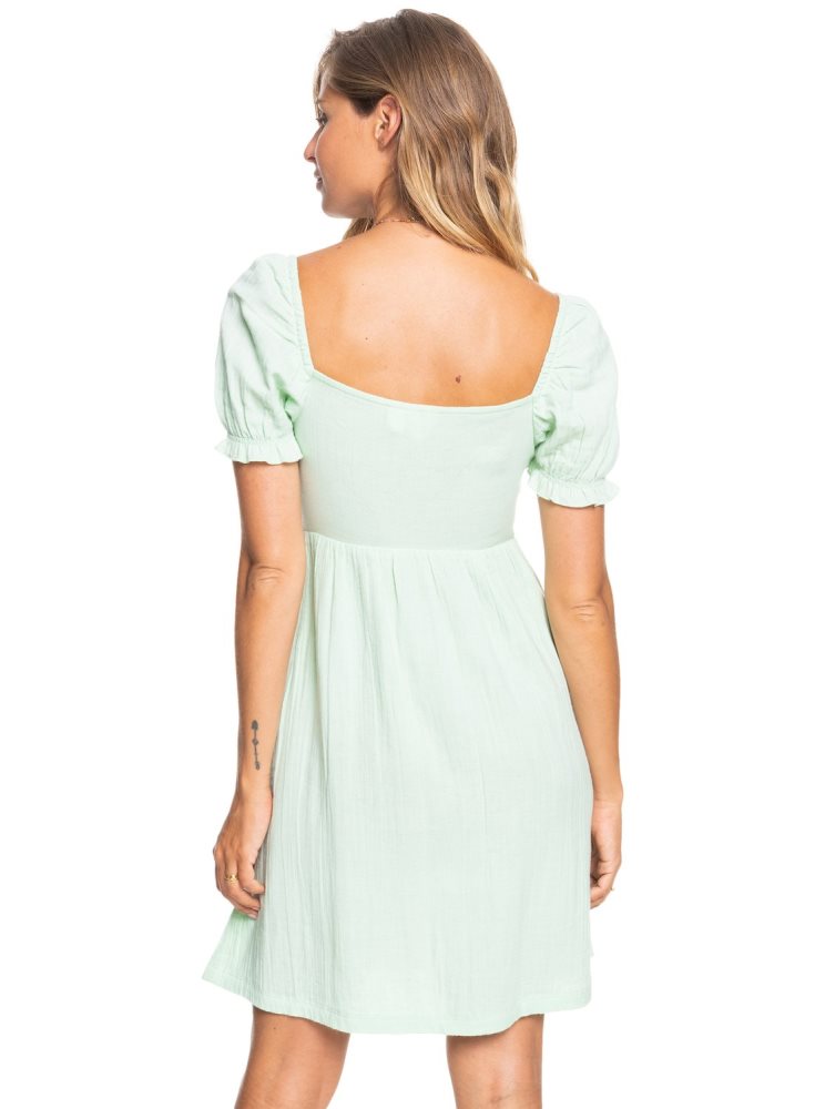 Peignoir Roxy Hello Mini Again Woven Vert Femme | NKD-78949021