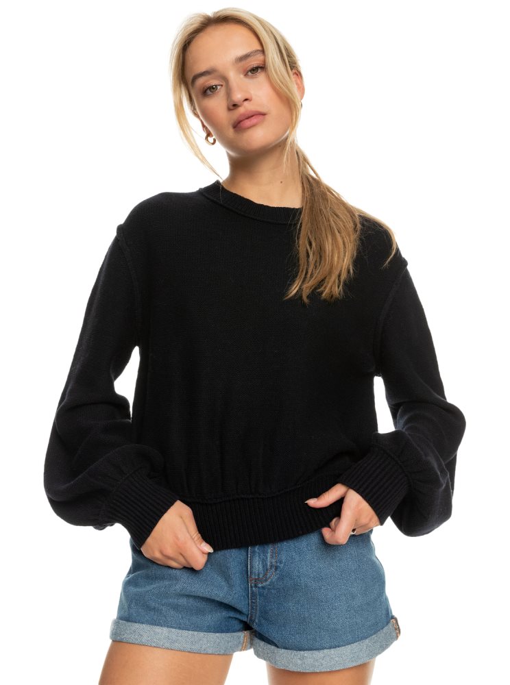 Sweats Roxy Loft Music Pullover Grise Foncé Femme | HRE-94611886