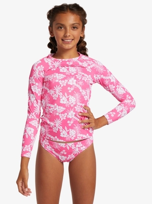 Rashguards Roxy 4-16 Aloha Spirit Long Sleeve UPF 50 Set Rose Enfant | EOG-26229084