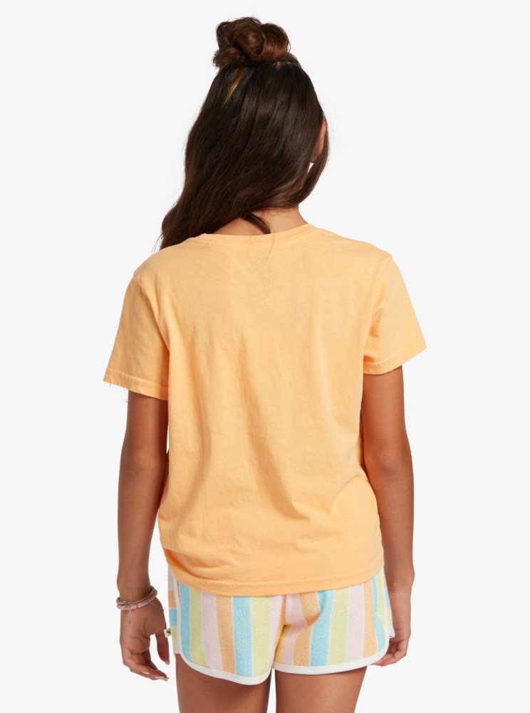 T Shirts Roxy 4-16 In Paradise Orange Enfant | OGO-04839466