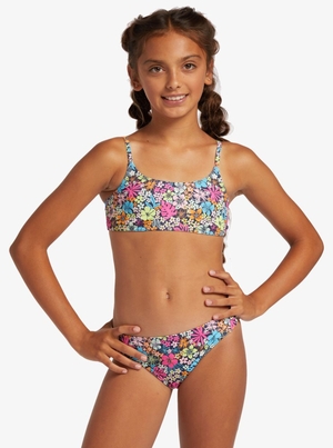 Bikini Roxy 4-16 Daisy Mood Two Piece Bralette Set Indigo Enfant | WAX-02474052