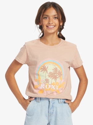 T Shirts Roxy 4-16 Haleiwa Moment Rose Enfant | PEB-36753469