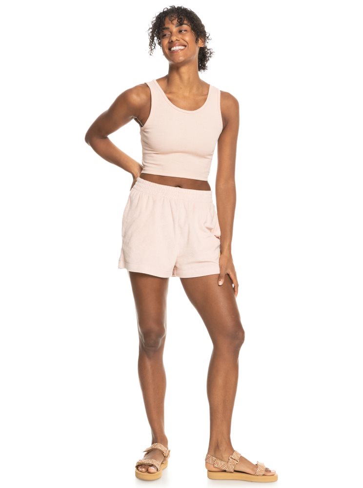 Hauts Roxy Good Keepsake Crop Corail Femme | JMN-21204529