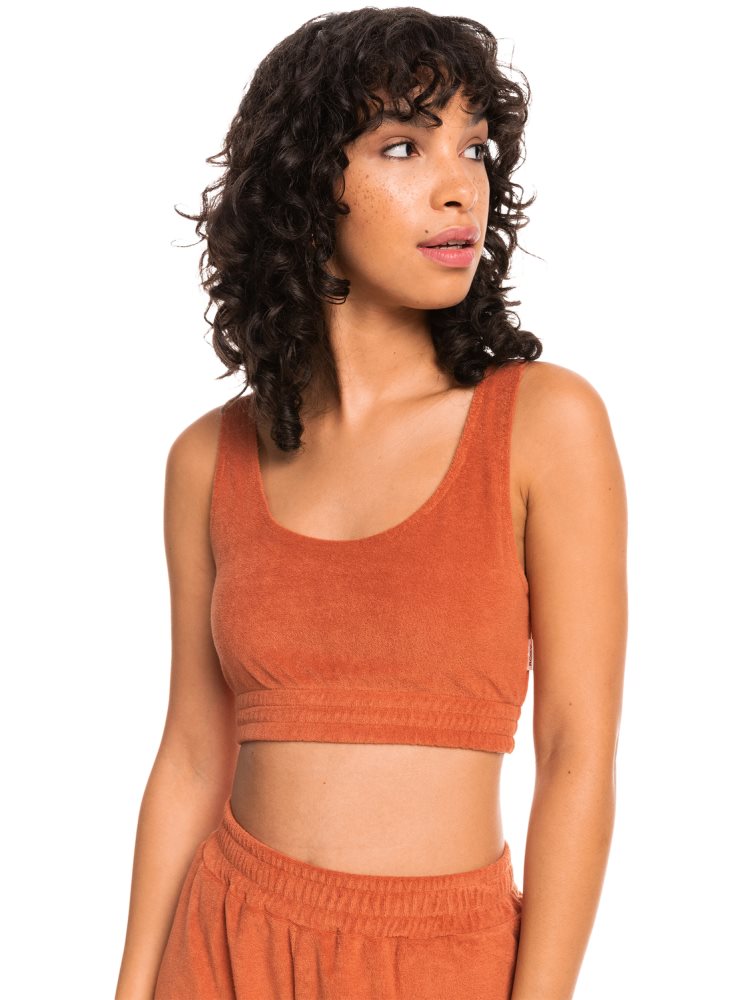 Debardeur Roxy Threes Company Organic Cami Bralette Orange Femme | TNE-36963230