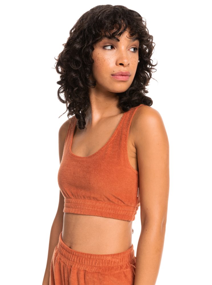 Debardeur Roxy Threes Company Organic Cami Bralette Orange Femme | TNE-36963230