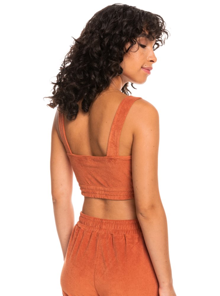 Debardeur Roxy Threes Company Organic Cami Bralette Orange Femme | TNE-36963230