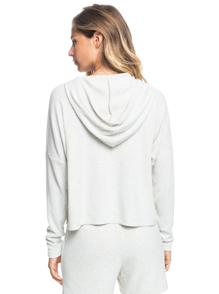 Sweat à Capuche Roxy Sunday Morning Grise Femme | NKT-39587367