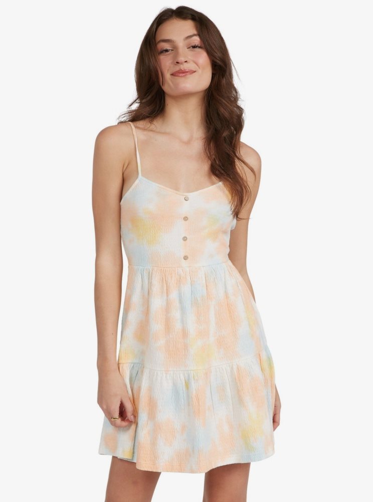 Peignoir Roxy Beach Hangs Tie Dye Lanières Multicolore Lavage Femme | RWH-14831917