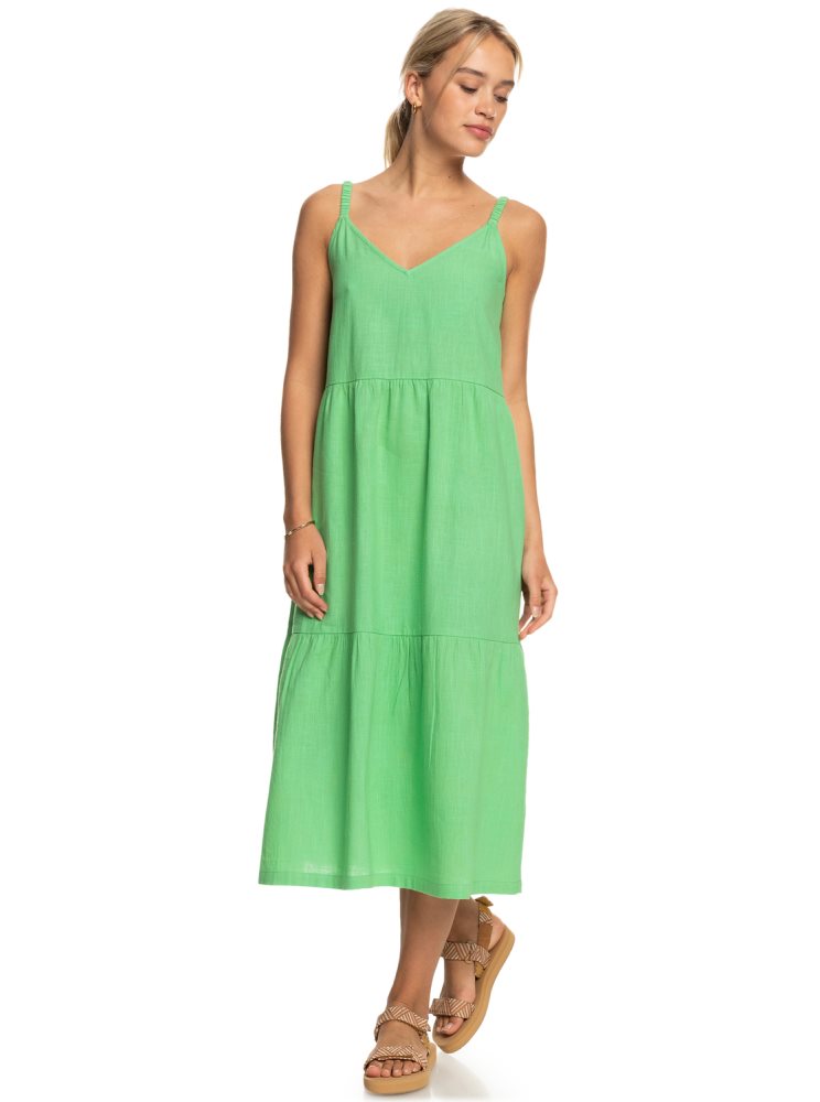 Peignoir Roxy Waiting Line Midi Vert Femme | YYJ-37921756