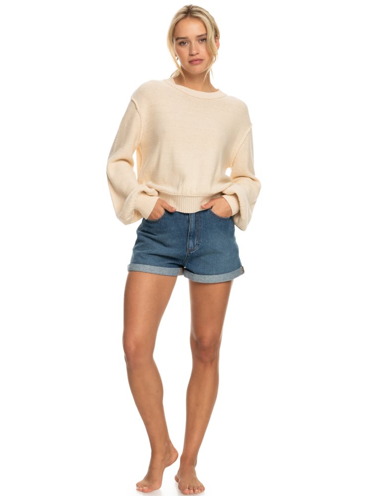 Sweats Roxy Loft Music Pullover Blanche Femme | SVZ-36185890