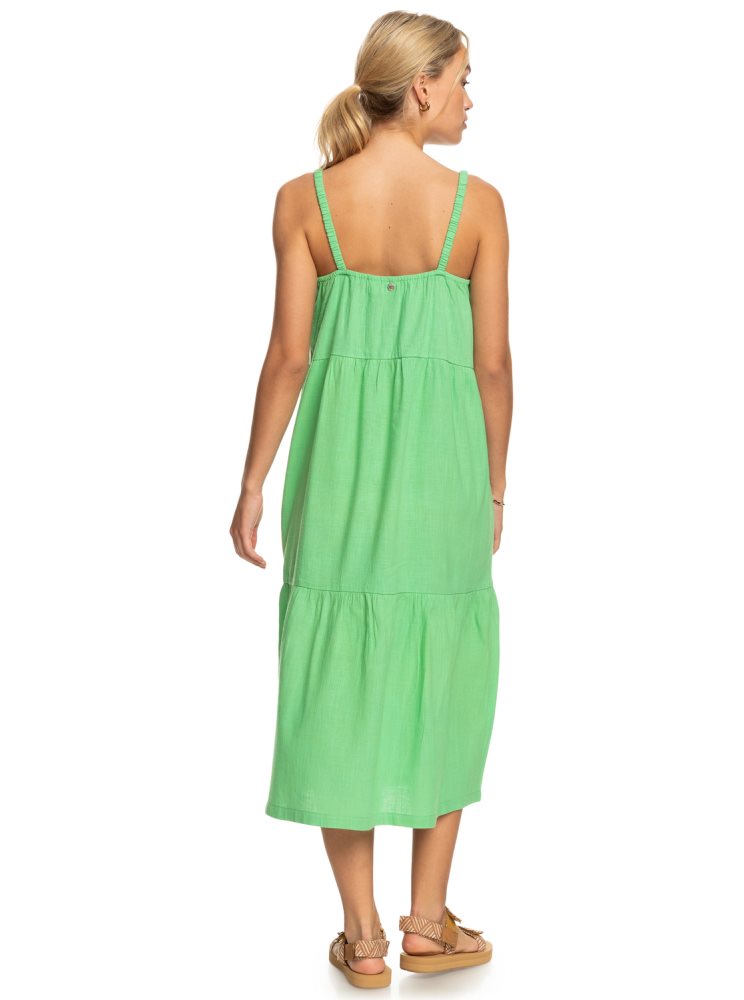 Peignoir Roxy Waiting Line Midi Vert Femme | YYJ-37921756