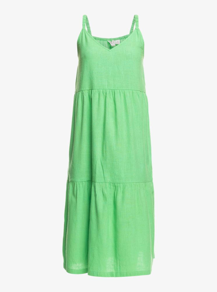 Peignoir Roxy Waiting Line Midi Vert Femme | YYJ-37921756