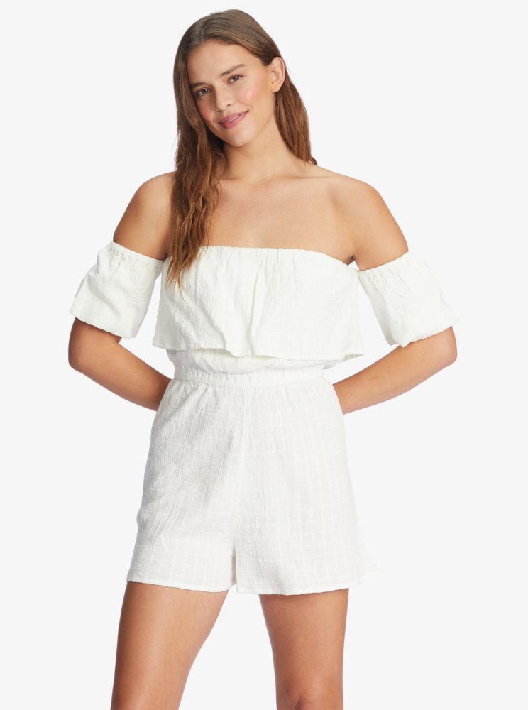 Rompers Roxy Another Day Blanche Femme | FYV-56437147