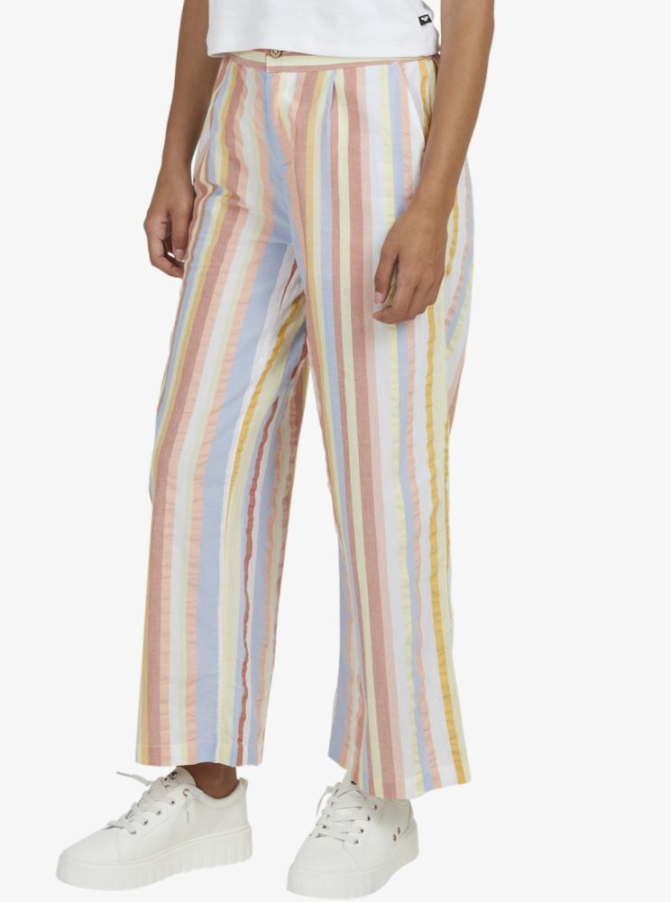 Pantalon Roxy South Pacific Cropped Multicolore Femme | ETR-80126671