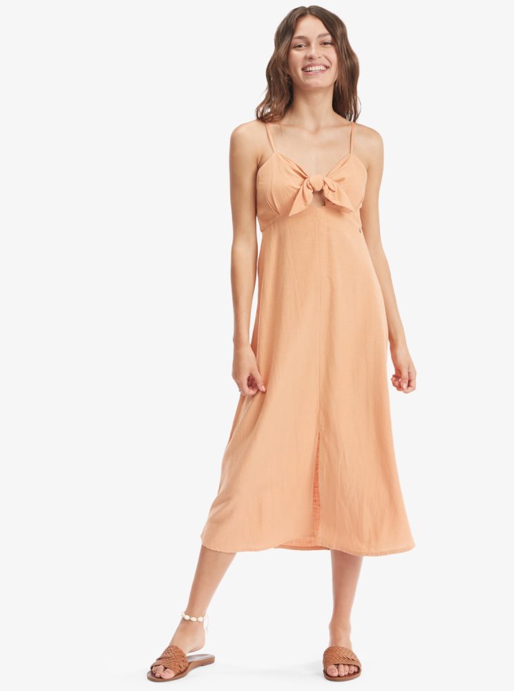 Peignoir Roxy Bittersweet Step Midi Orange Femme | UJV-95457453