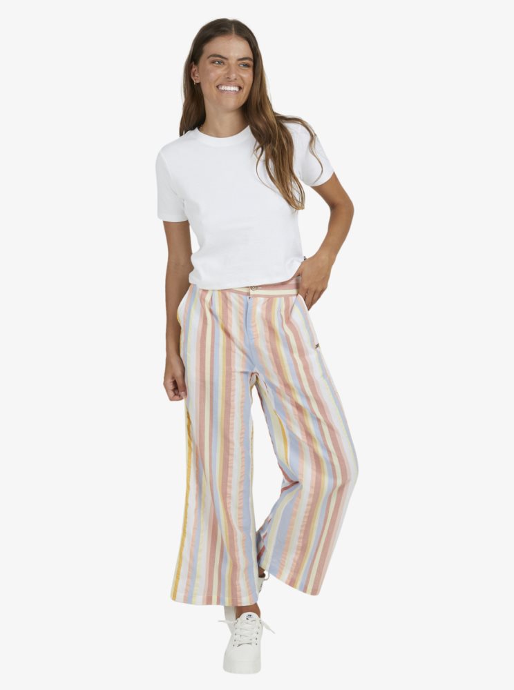 Pantalon Roxy South Pacific Cropped Multicolore Femme | ETR-80126671