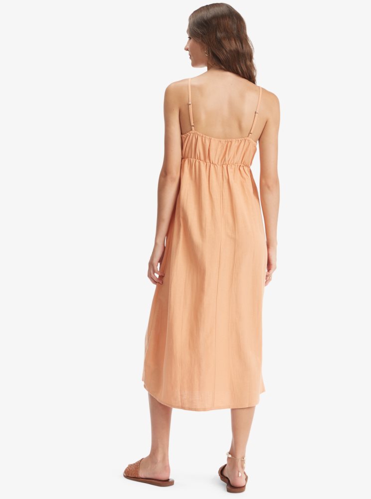 Peignoir Roxy Bittersweet Step Midi Orange Femme | UJV-95457453