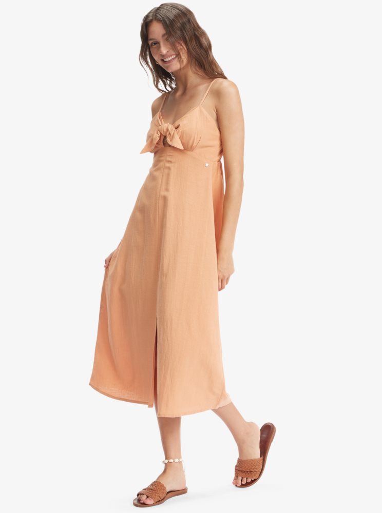 Peignoir Roxy Bittersweet Step Midi Orange Femme | UJV-95457453