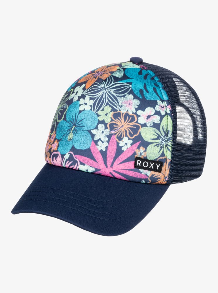 Chapeaux Roxy 4-16 Honey Coconut Trucker Indigo Enfant | LND-03355242