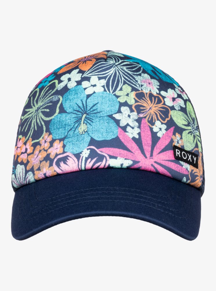 Chapeaux Roxy 4-16 Honey Coconut Trucker Indigo Enfant | LND-03355242