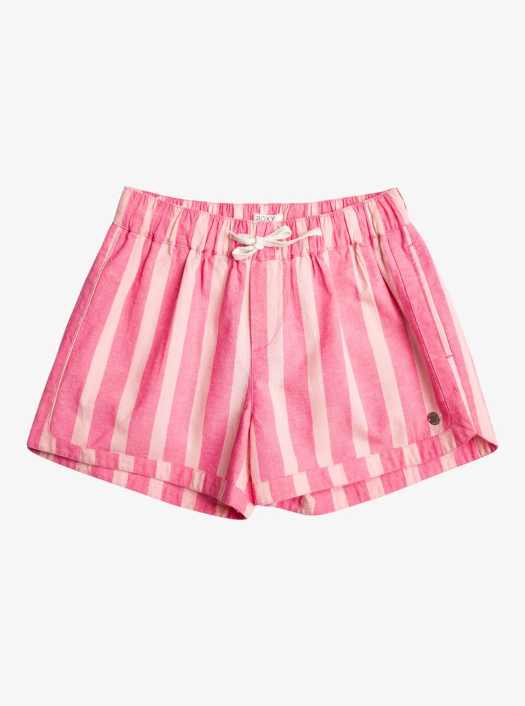 Shorts Roxy Una Mattina Beach Rose Stripes Enfant | BAA-71765400