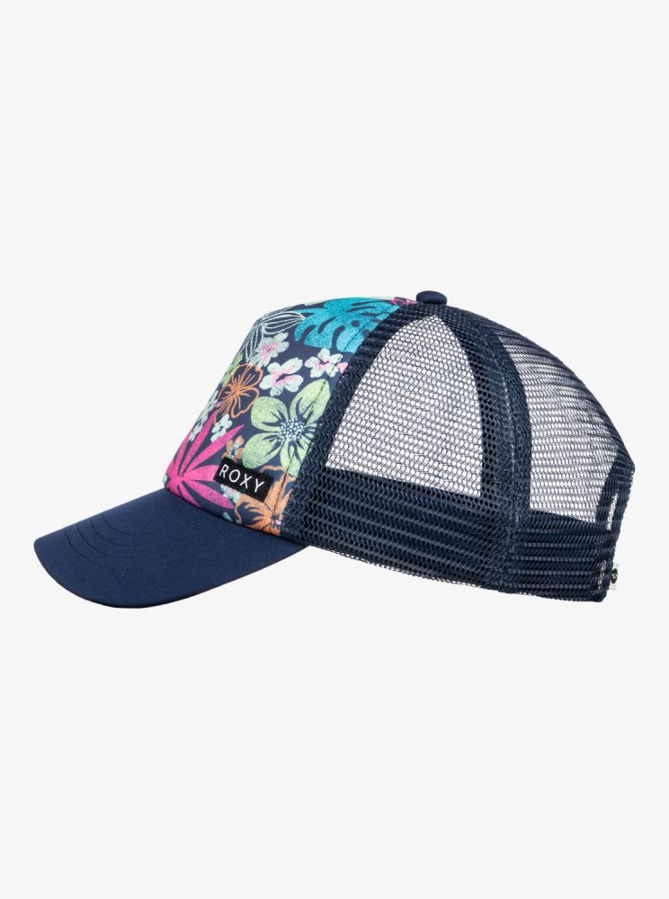 Chapeaux Roxy 4-16 Honey Coconut Trucker Indigo Enfant | LND-03355242