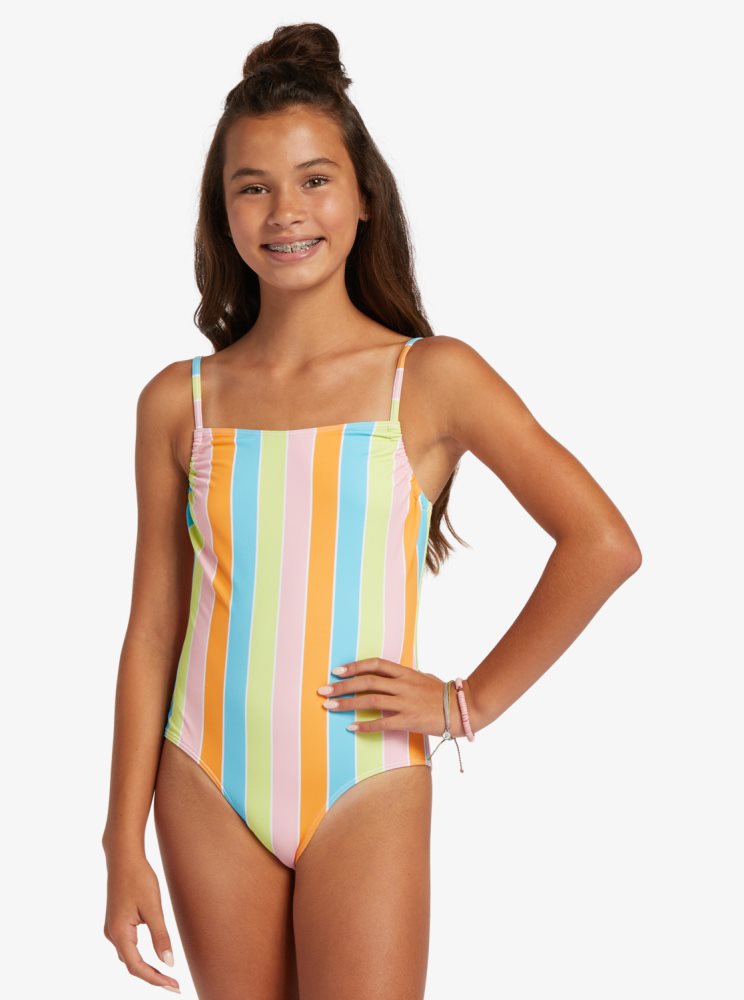 Maillots De Bain Roxy 4-16 Last In Paradise Multicolore Enfant | ZWJ-91275187