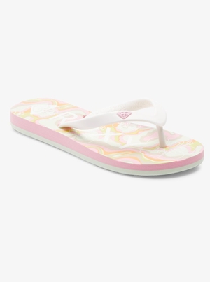 Tong Roxy 4-16 Tahiti Vert Rose Enfant | KOT-52739752