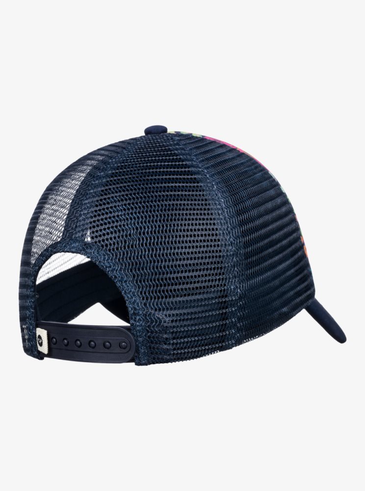 Chapeaux Roxy 4-16 Honey Coconut Trucker Indigo Enfant | LND-03355242